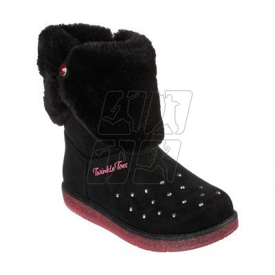 5. Buty Skechers GLITZY GLAM COZY CUDDLERS JR 314851L-BLK