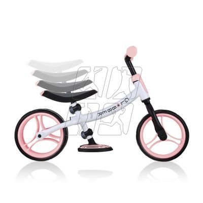 7. Rowerek biegowy Globber GO Bike DUO 614-210 Pastel Pink