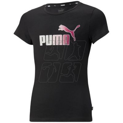 Koszulka Puma ESS+ Bleach Logo Tee G Jr 846954 01