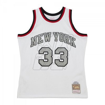 Koszulka Mitchell &amp; Ness NBA Cracked Cement Swingman Jersey Knicks 1991 Patrick Ewing M TFSM5934-NYK91PEWWHIT