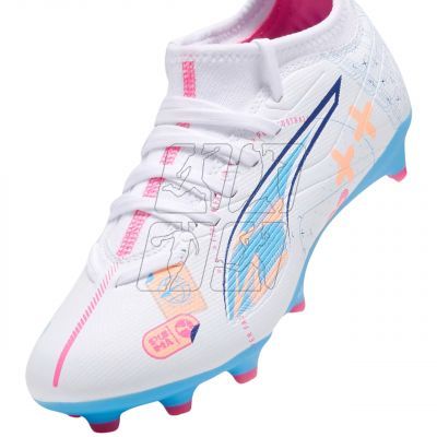 6. Buty piłkarskie Puma Ultra 5 Match Vol. Up FG/AG Jr 108065 01