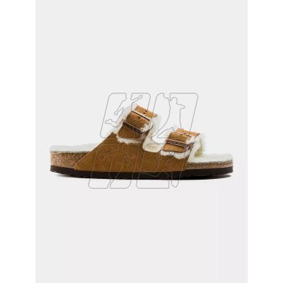 9. Klapki Birkenstock Arizona Shearling Mink W 1001135