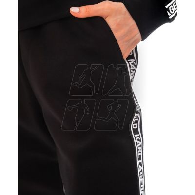 4. Spodnie Karl Lagerfeld Double Jersey Logo Pants W 220W1031