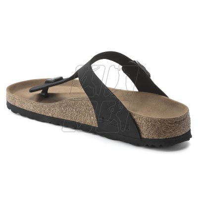 3. Japonki Birkenstock Gizeh Birko-Flor damskie Narrow Black na wąską stopę wegańskie czarne (1020487)