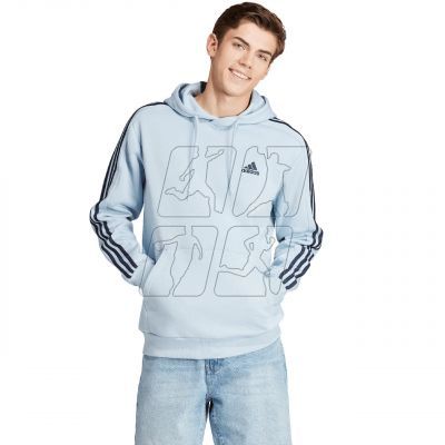 3. Bluza adidas Essentials Fleece 3-Stripes Hoodie M IS0004