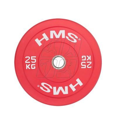 14. Talerz olimpijski HMS RED BUMPER 25 kg CBR25 