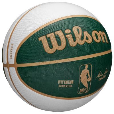 2. Piłka do koszykówki Wilson NBA Team City Edition Boston Celtics WZ4024202XB