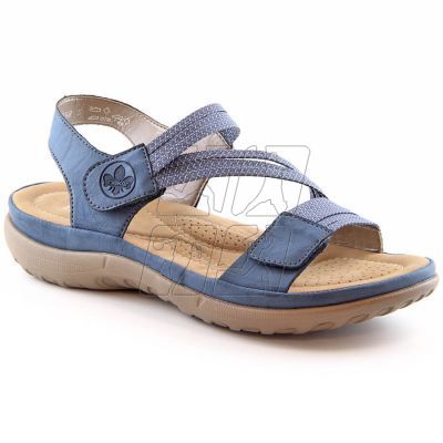 2. Komfortowe sandały Rieker W RKR587 niebieskie