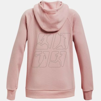 4. Bluza Under Armour Rival Logo Hoodie Jr 1366399 676