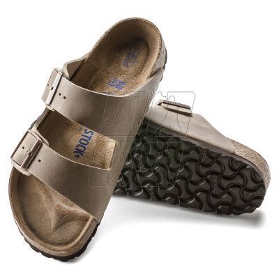 7. Klapki Birkenstock Arizona Soft Footbed Oiled Leather Tabacco Brown narrow wąskie damskie/męskie (0552813)