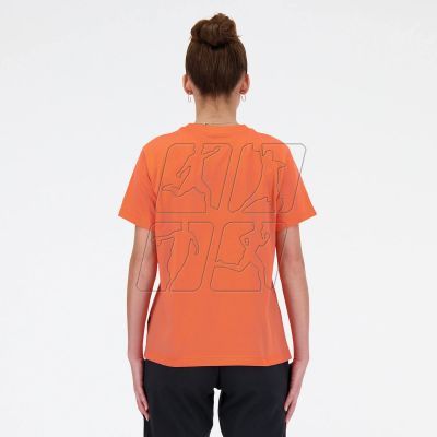 4. Koszulka New Balance S/S Script Tee Gfr W WT41909GFR