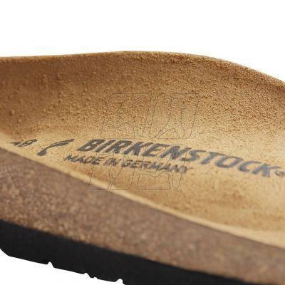 9. Klapki damskie Birkenstock Arizona Birko-Flor Gold złote regular szerokie (1016110)