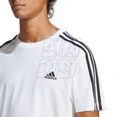 6. Koszulka adidas Essentials Single Jersey 3-Stripes Tee M IC9336
