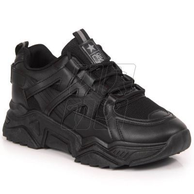 4. Sneakersy na koturnie NEWS W EU649A czarne 