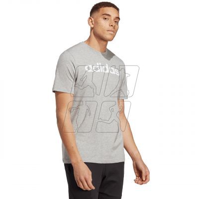 9. Koszulka adidas Essentials Single Jersey Linear Embroidered Logo Tee M IC9277