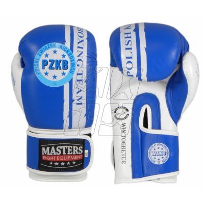 Rękawice bokserskie Masters Rbt-PZKB-W 011101-02W