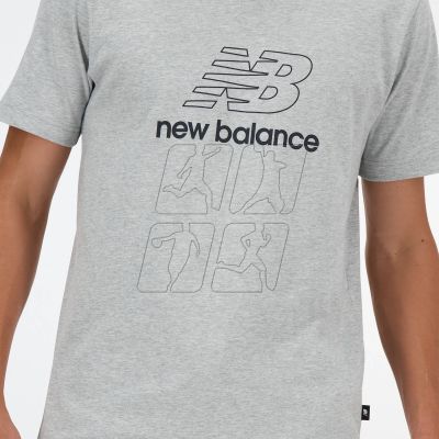 4. Koszulka New Balance S/S Graphic V Flying NB AG M MT41906AG