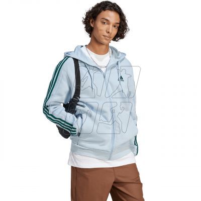 4. Bluza adidas Essentials Fleece 3-Stripes Full-Zip M IJ8932