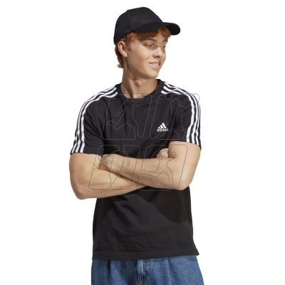 5. Koszulka adidas Essentials Single Jersey 3-Stripes Tee M IC9334