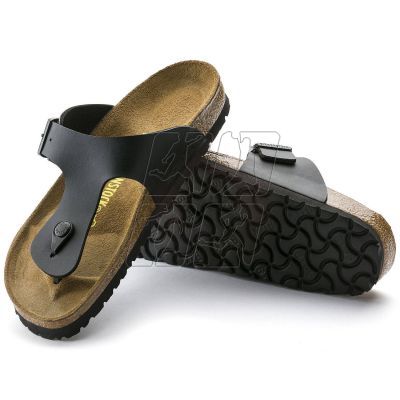 Japonki damskie Birkenstock Ramses Birko-Flor Black czarne narrow wąskie (44793)