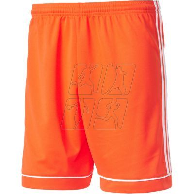 Spodenki piłkarskie adidas Squadra 17 M BJ9229 w kolorze pomarańczowym, posiadają technologię climalite