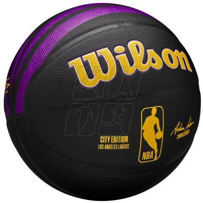 2. Piłka do koszykówki Wilson Wilson NBA Team City Collector Los Angeles Lakers WZ4024114XB