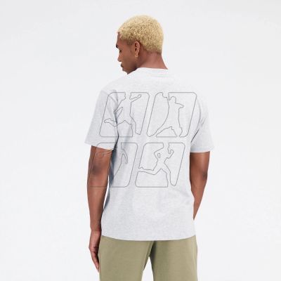 3. Koszulka  New Balance t-shirt Essentials Stacked Logo Co M MT31541AG