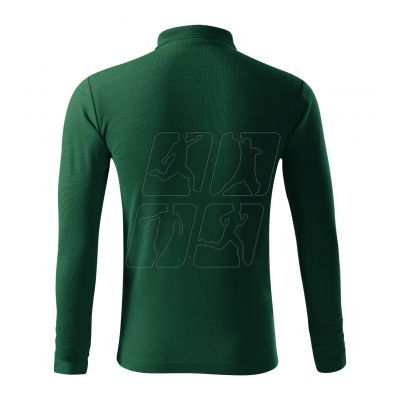 3. Koszulka polo Malfini Pique Polo LS M MLI-221D3 dark green
