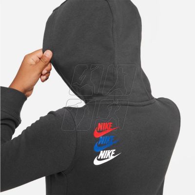 3. Bluza Nike Sportswear SI Fleece PO Hoody Jr FD1197 070