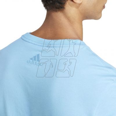 7. Koszulka adidas Essentials Single Jersey Linear Embroidered Logo Tee M IS1350