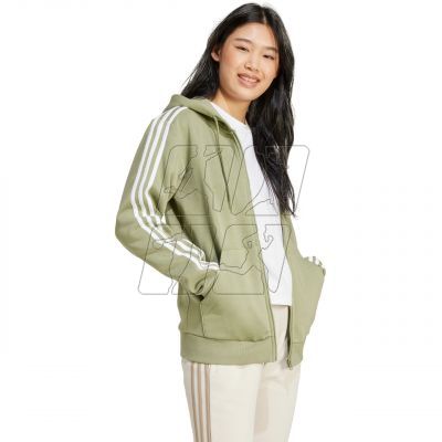 6. Bluza adidas Essentials 3-Stripes Full-Zip Fleece W JP2352