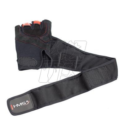 11. Rękawice na siłownię Black/Red HMS RST01 r.L