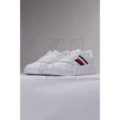 12. Buty Tommy Hilfiger Court Cupsole Retro Lth  Stripes M FM0FM04828YBS