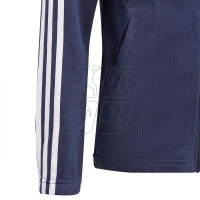 4. Bluza adidas Essentials 3-Stripes Full-Zip Hoodie Jr IB1667