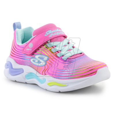 Buty Skechers S-Lights Wavy Beams Jr 302338L-PKMT