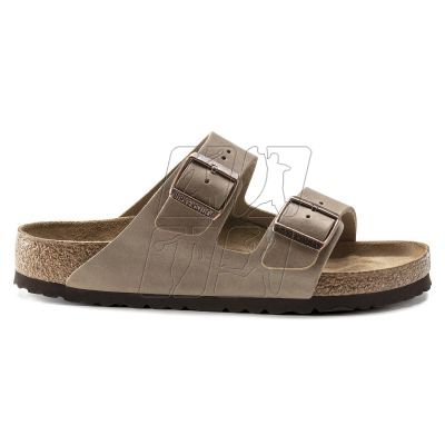 5. Klapki Birkenstock Arizona Soft Footbed Oiled Leather Tabacco Brown narrow wąskie damskie/męskie (0552813)