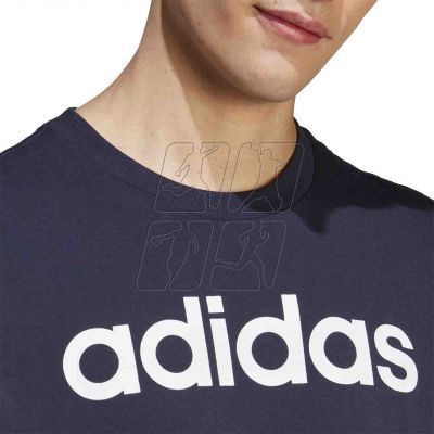 5. Koszulka adidas Essentials Single Jersey Linear Embroidered Logo Tee M IC9275