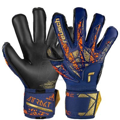 7. Rękawice Reusch Attrakt Gold X Evolution M 54 70 964 4411