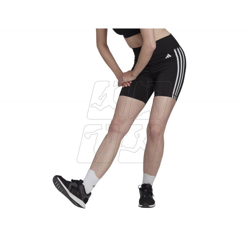 Spodenki adidas Training Essentials 3-Stripes High-Waisted Short Tights W HK9964
