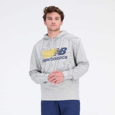 11. Bluza New Balance NB Classic Hoodie AGM M MT23902AGM