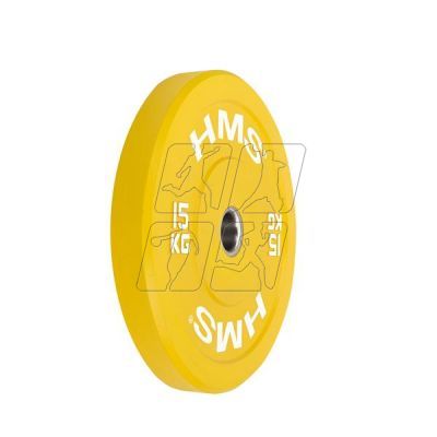 7. Talerz olimpijski HMS YELLOW BUMPER 15 kg CBR15 