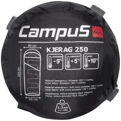 4. Śpiwór Campus Kjerag 250 Left Sleeping Bag CUL702123200