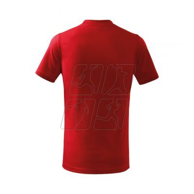 4. Koszulka Malfini Basic Jr MLI-13807 czerwony