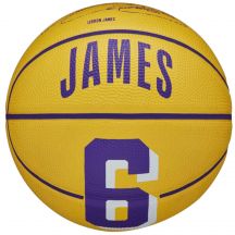 Piłka do koszykówki Wilson NBA Player Icon LeBron James Mini Ball WZ4007201XB
