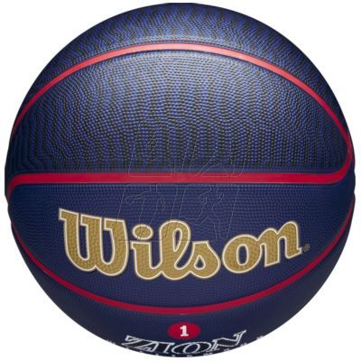 3. Piłka do koszykówki Wilson NBA Player Icon Zion Williamson Outdoor Ball WZ4008601XB7
