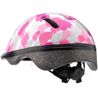 6. Kask rowerowy Meteor KS06 Hearts pink roz XS 44-48cm Jr 24818