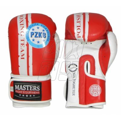 2. Rękawice bokserskie Masters Rbt-PZKB-W 011101-02W