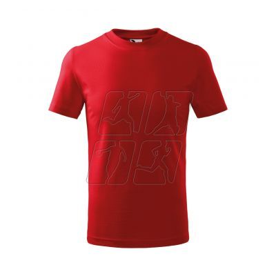 5. Koszulka Malfini Basic Jr MLI-13807 czerwony