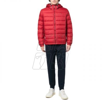 4. Kurtka Tommy Hilfiger Quilted Hooded Jacket M MW0MW29007