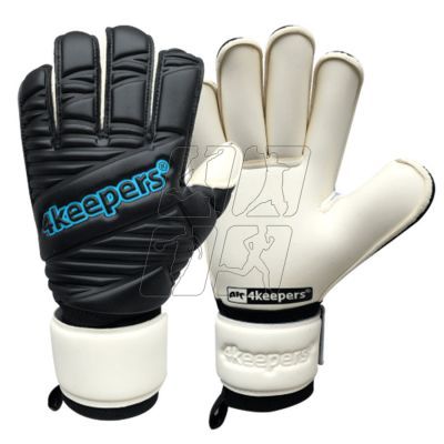 5. Rękawice bramkarskie 4Keepers Retro IV Black RF Jr S815009